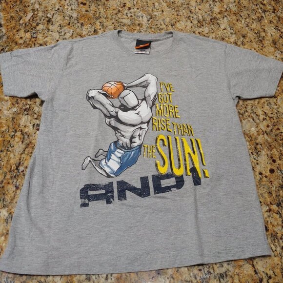 Vintage And1 Trash Talk Tee Shirt Mens M "I got more rise than the sun" - Picture 1 of 6